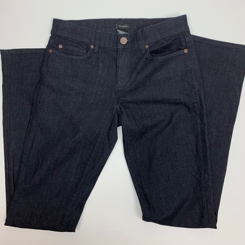Ann Taylor straight Leg/Boot Cut- Black Jeans